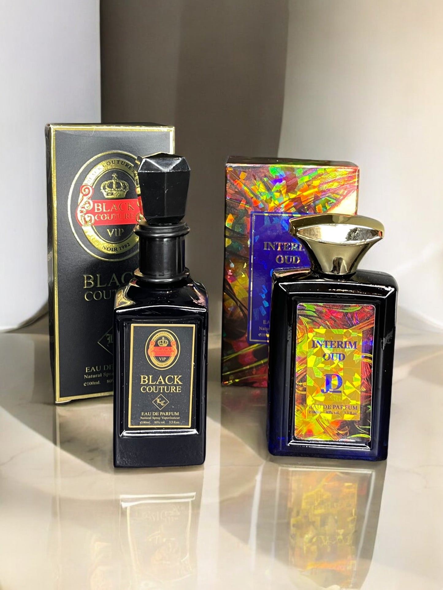 SET 2 PARFUMURI ARABESTI BARBATESTI - BLACK COUTURE & INTERIM OUD